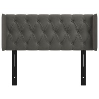 vidaXL Headboard with Ears Dark Gray 40.6