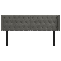 vidaXL Headboard with Ears Dark Gray 57.9