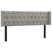 vidaXL Headboard with Ears Light Gray 64.2