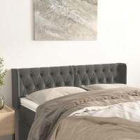 vidaXL Headboard with Ears Dark Gray 64.2