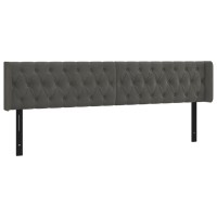 vidaXL Headboard with Ears Dark Gray 72