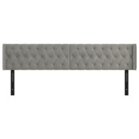 vidaXL Headboard with Ears Light Gray 79.9