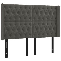 vidaXL Headboard with Ears Dark Gray 57.9