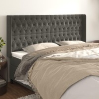 vidaXL Headboard with Ears Dark Gray 72