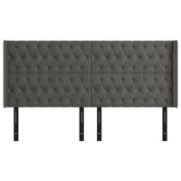 vidaXL Headboard with Ears Dark Gray 72