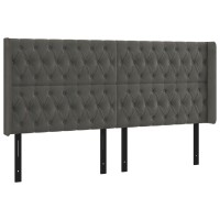 vidaXL Headboard with Ears Dark Gray 79.9