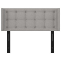 vidaXL Headboard with Ears Light Gray 40.6