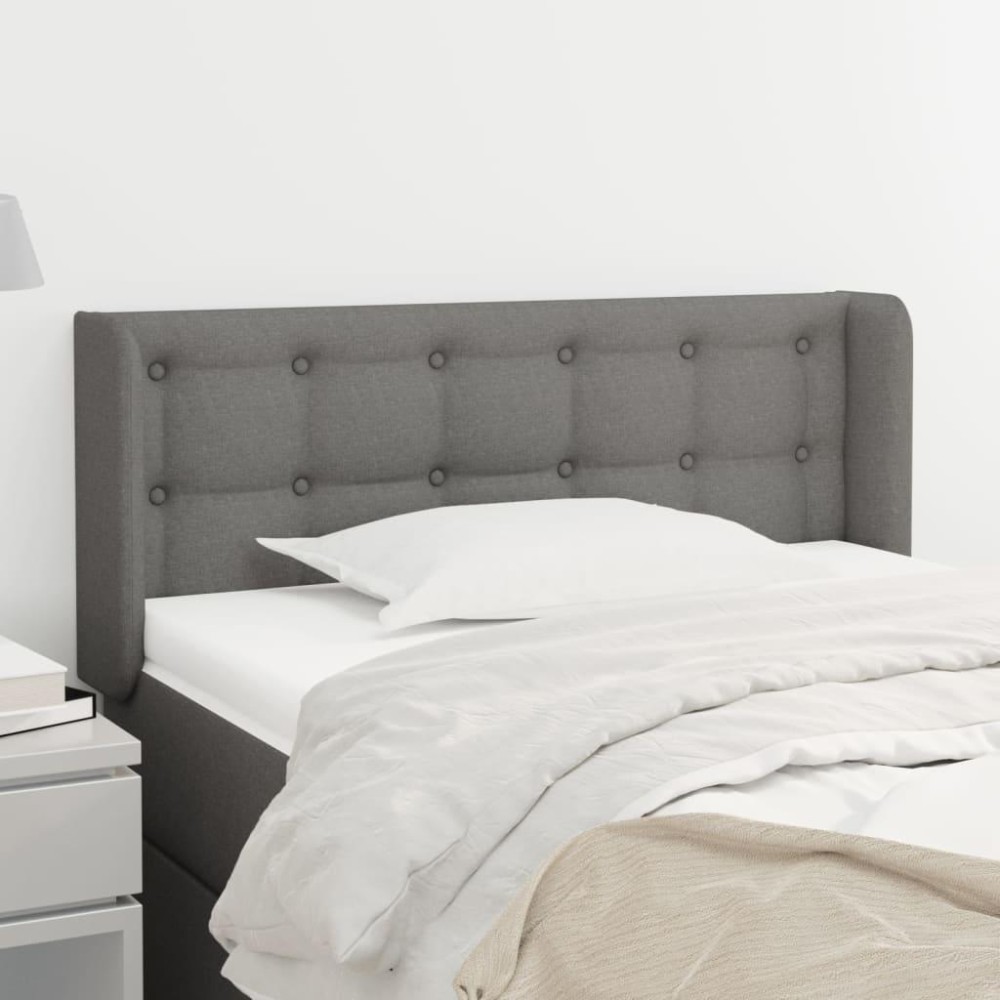 vidaXL Headboard with Ears Dark Gray 40.6