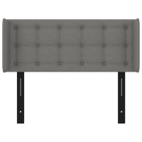 vidaXL Headboard with Ears Dark Gray 40.6