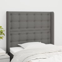 vidaXL Headboard with Ears Dark Gray 40.6