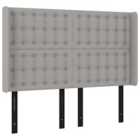 vidaXL Headboard with Ears Light Gray 57.9