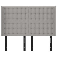 vidaXL Headboard with Ears Light Gray 57.9