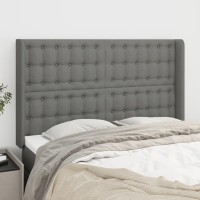 vidaXL Headboard with Ears Dark Gray 57.9