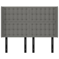 vidaXL Headboard with Ears Dark Gray 57.9