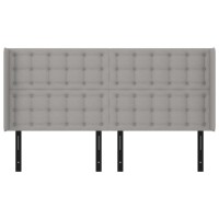 vidaXL Headboard with Ears Light Gray 64.2