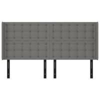 vidaXL Headboard with Ears Dark Gray 64.2