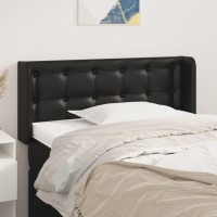 vidaXL Headboard with Ears Black 40.6