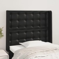 vidaXL Headboard with Ears Black 40.6