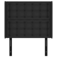 vidaXL Headboard with Ears Black 40.6