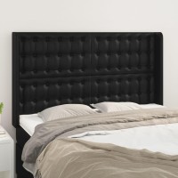 vidaXL Headboard with Ears Black 57.9