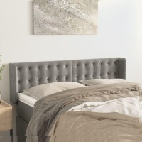 vidaXL Headboard with Ears Light Gray 57.9