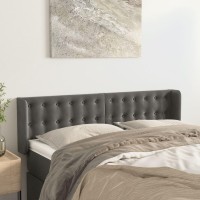 vidaXL Headboard with Ears Dark Gray 57.9