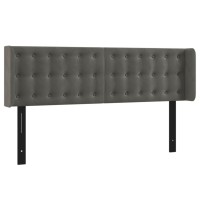 vidaXL Headboard with Ears Dark Gray 57.9