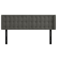 vidaXL Headboard with Ears Dark Gray 57.9