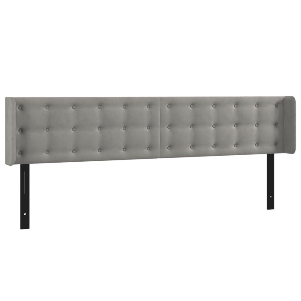 vidaXL Headboard with Ears Light Gray 64.2