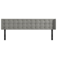 vidaXL Headboard with Ears Light Gray 64.2