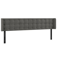 vidaXL Headboard with Ears Dark Gray 64.2