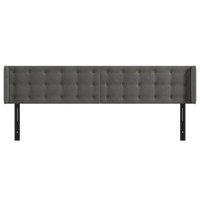 vidaXL Headboard with Ears Dark Gray 64.2