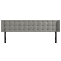 vidaXL Headboard with Ears Light Gray 79.9