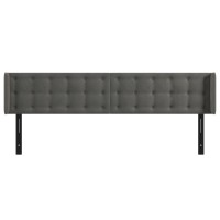 vidaXL Headboard with Ears Dark Gray 79.9