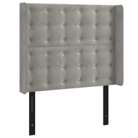 vidaXL Headboard with Ears Light Gray 40.6