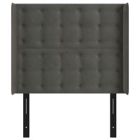 vidaXL Headboard with Ears Dark Gray 40.6