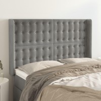 vidaXL Headboard with Ears Light Gray 57.9