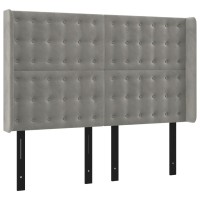 vidaXL Headboard with Ears Light Gray 57.9