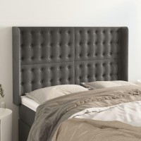 vidaXL Headboard with Ears Dark Gray 57.9