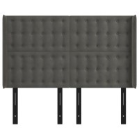 vidaXL Headboard with Ears Dark Gray 57.9