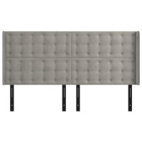 vidaXL Headboard with Ears Light Gray 72