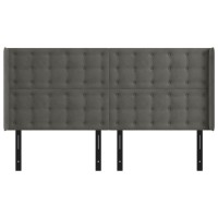 vidaXL Headboard with Ears Dark Gray 72