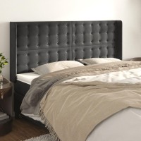 vidaXL Headboard with Ears Dark Gray 79.9