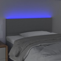 vidaXL LED Headboard Light Gray 39.4