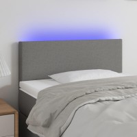 vidaXL LED Headboard Dark Gray 39.4