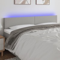 vidaXL LED Headboard Light Gray 70.9