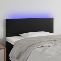 vidaXL LED Headboard Black 39.4