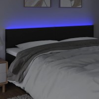 vidaXL LED Headboard Black 70.9