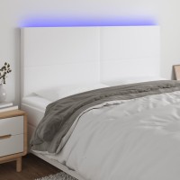 vidaXL LED Headboard White 63