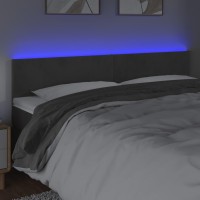 vidaXL LED Headboard Dark Gray 70.9